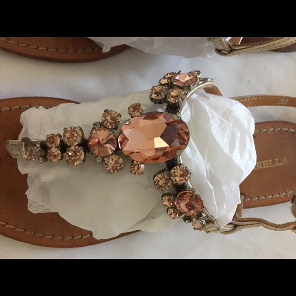 Marella Spain rhinestone thong sandals - Picture 4 of 6
